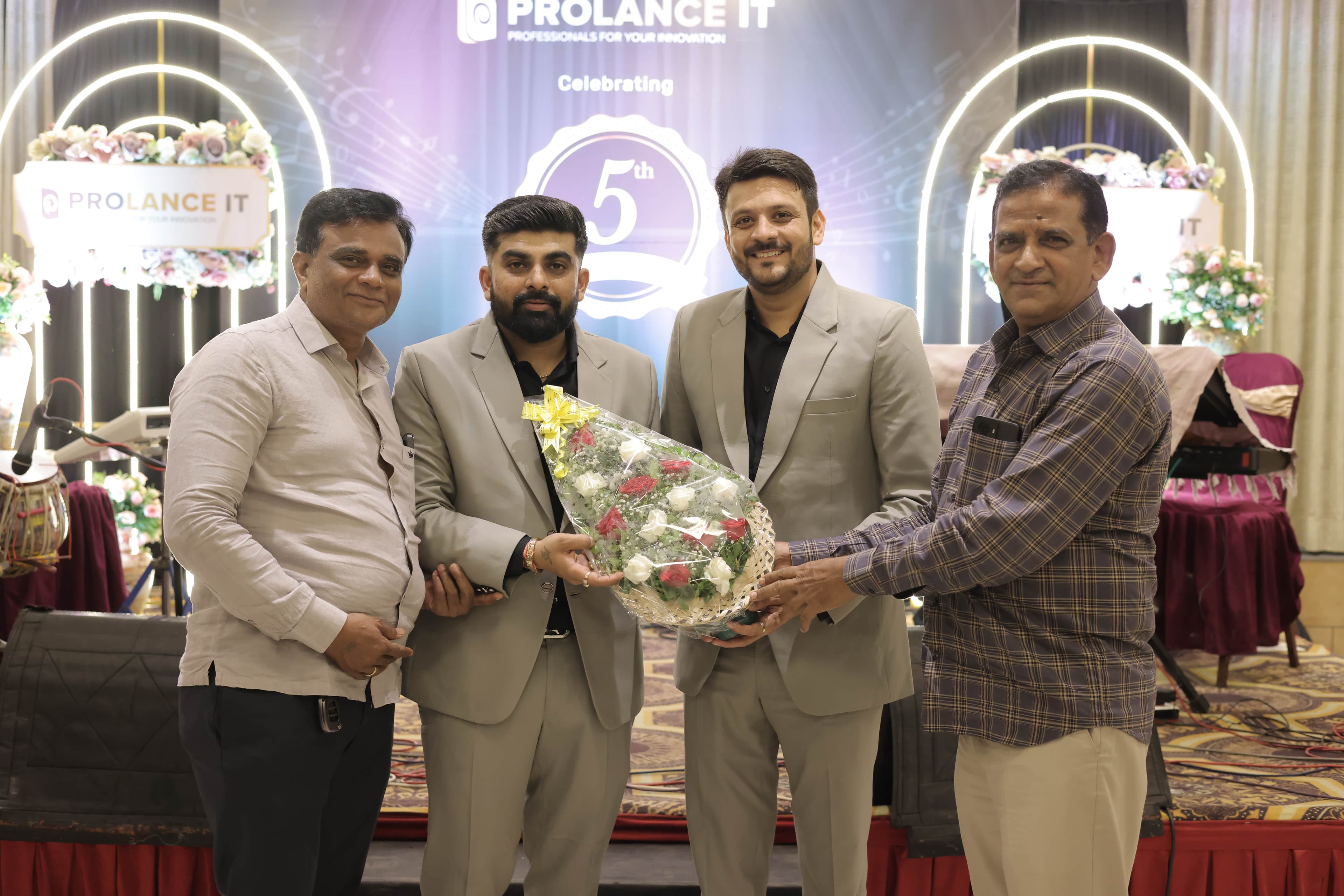 Anniversary cake celebration